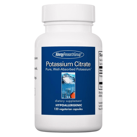 Allergy Research Group Citrato de Potasio - 99 mg - 120 Cápsulas - Haz Tu Pedido