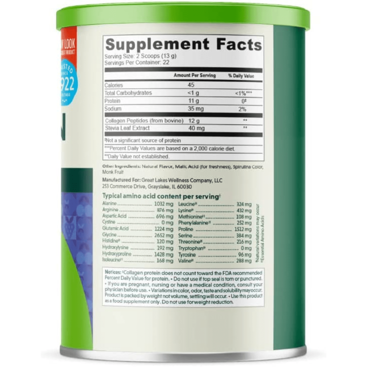 Great Lakes Gelatin Colágeno - 283 g - Haz Tu Pedido