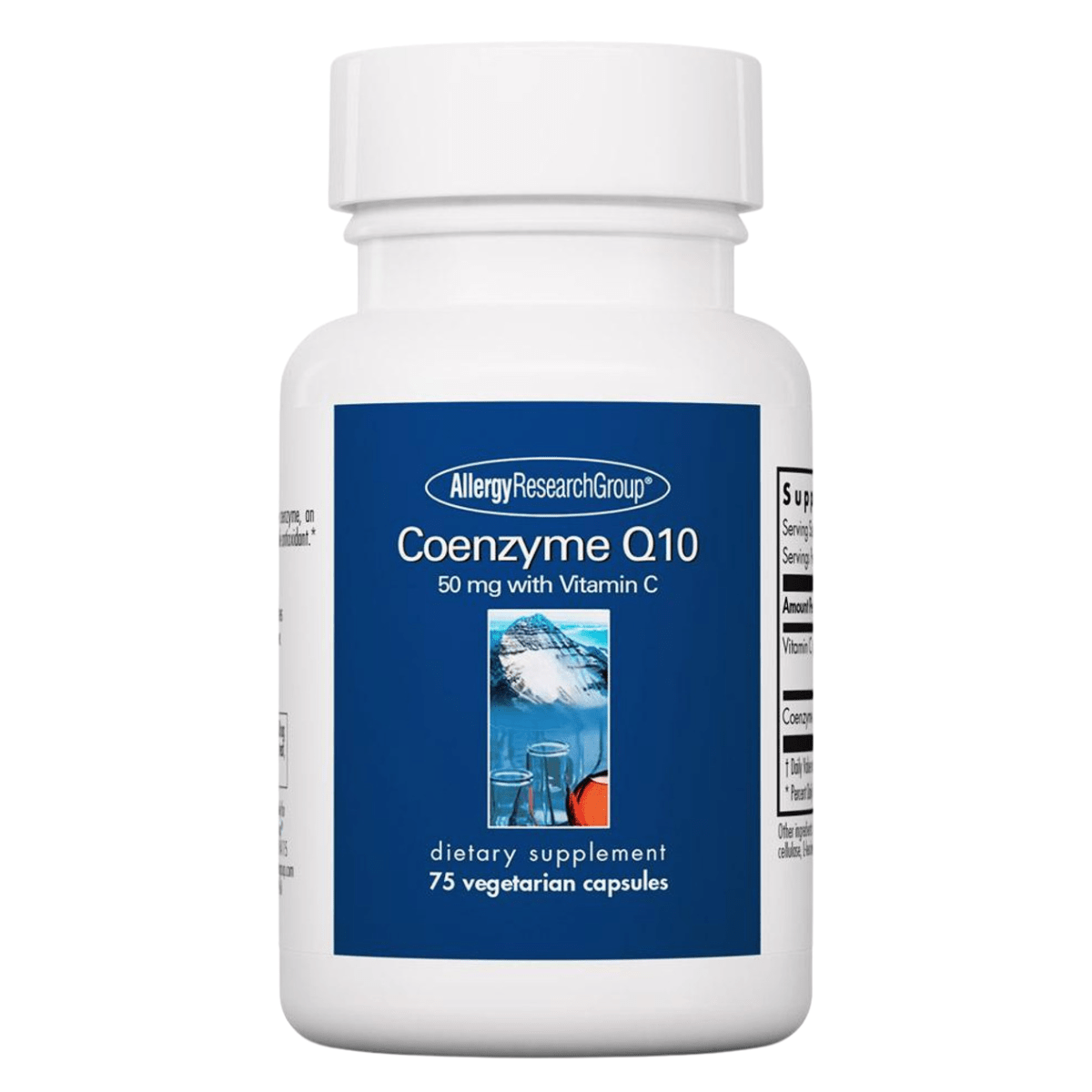 Allergy Research Group Coenzima Q10 con Vitamina C - 75 Cápsulas - Haz Tu Pedido