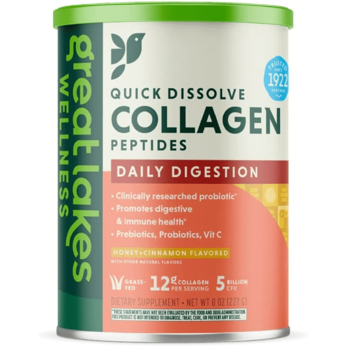 Great Lakes Gelatin Colágeno Digestivo - Miel Canela - 227 g - Haz Tu Pedido