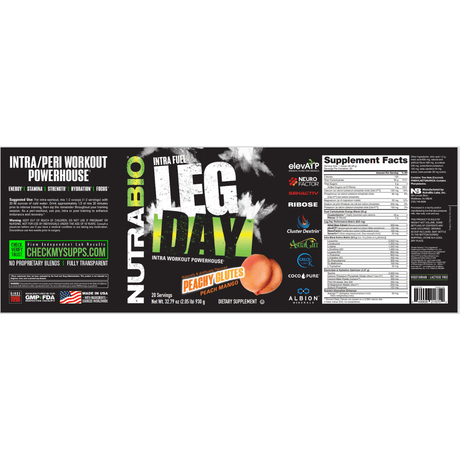 NutraBio Leg Day - Haz Tu Pedido