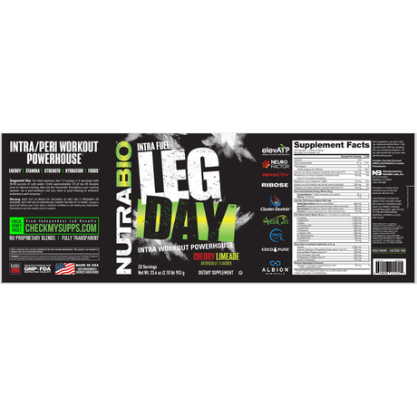 NutraBio Leg Day - Haz Tu Pedido