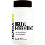 NutraBio Acetil L-Carnitina - 90 Cápsulas Vegetales - Haz Tu Pedido