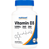 Nutricost Vitamina D3 5000 IU - 240 Cápsulas Blandas - Haz Tu Pedido
