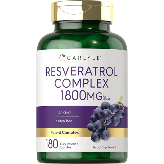Carlyle - Complejo de Resveratrol (1800 mg - 180 Cápsulas)
