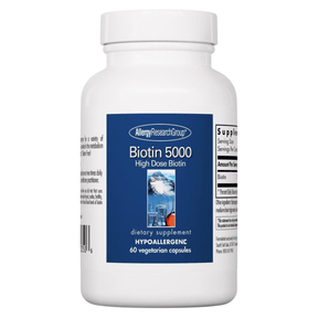 Allergy Research Group Biotina 5000 ug - 60 Cápsulas Vegetarianas - Haz Tu Pedido