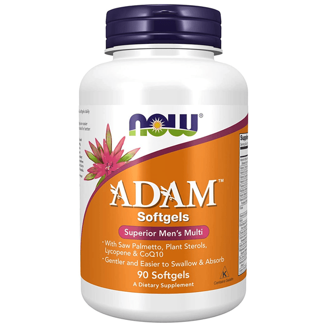 NOW Foods Multivitamínico para Hombres ADAM - 90 Cápsulas Blandas - Haz Tu Pedido