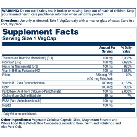 Solaray Complejo de Vitamina B 100 - Haz Tu Pedido
