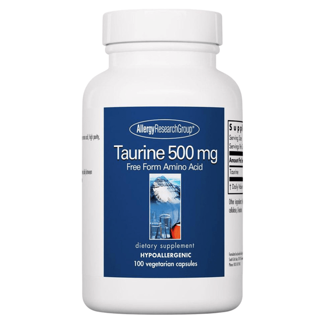Allergy Research Group Taurina 500 mg - 100 Cápsulas - Haz Tu Pedido