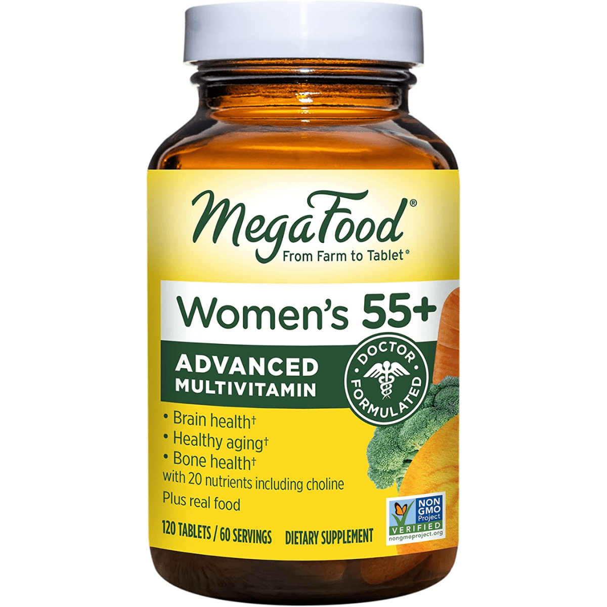 Mega Food Multivitaminico Avanzado Para Mujer 55+ - 120 Tabletas - Haz Tu Pedido