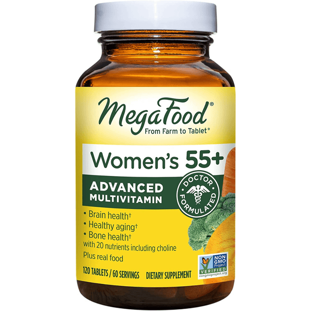 Mega Food Multivitaminico Avanzado Para Mujer 55+ - 120 Tabletas - Haz Tu Pedido