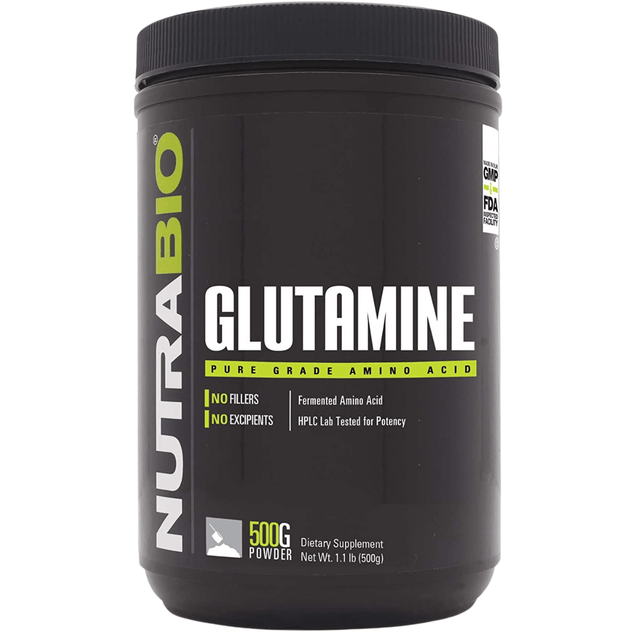 NutraBio Glutamina - 500 g - Haz Tu Pedido