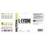 NutraBio Lisina - 500 Cápsulas Vegetales - Haz Tu Pedido