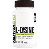 NutraBio Lisina - 500 Cápsulas Vegetales - Haz Tu Pedido