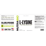 NutraBio Lisina en Polvo - 500 g - Haz Tu Pedido
