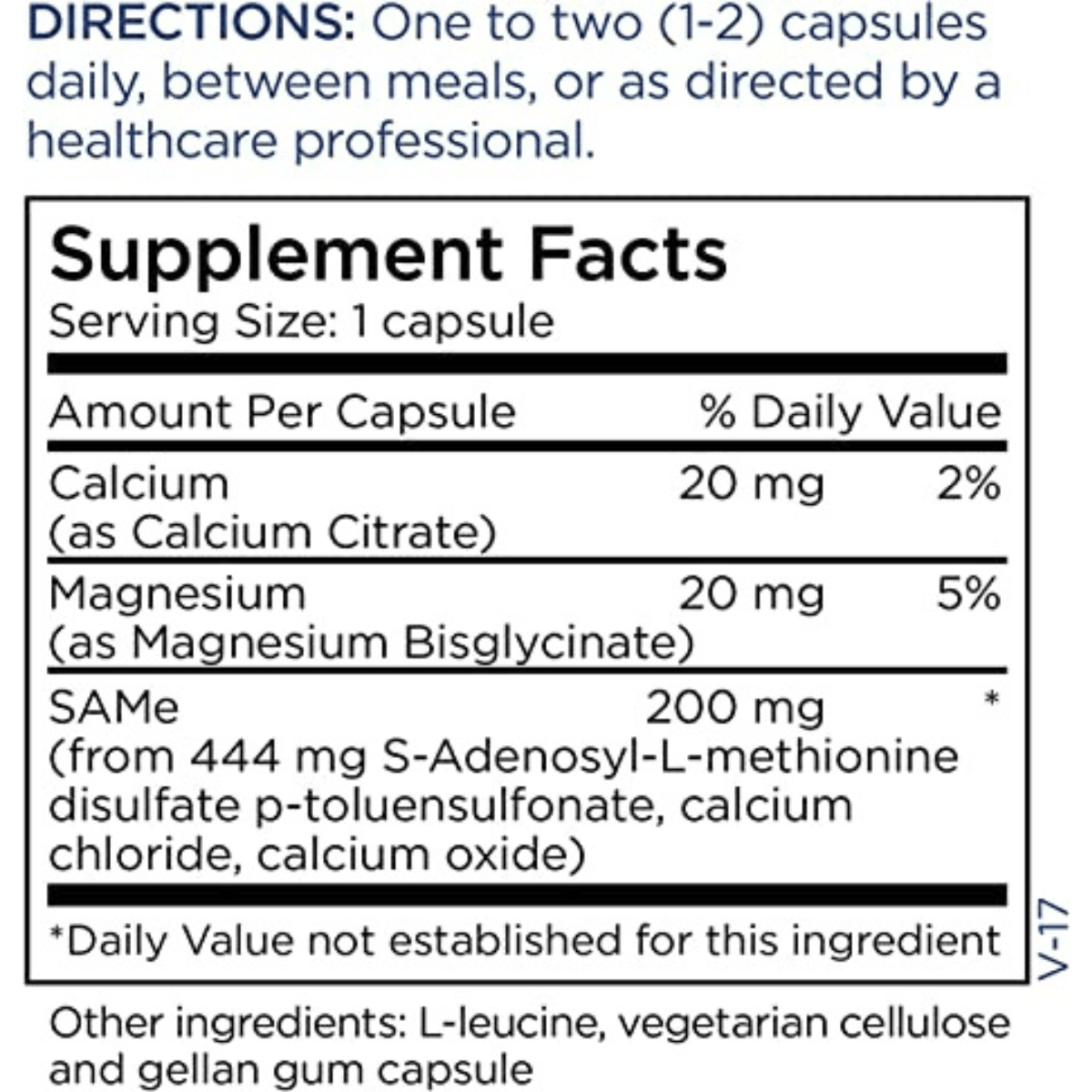 Metabolic Maintenance SAMe 200 mg - 60 Cápsulas - Haz Tu Pedido
