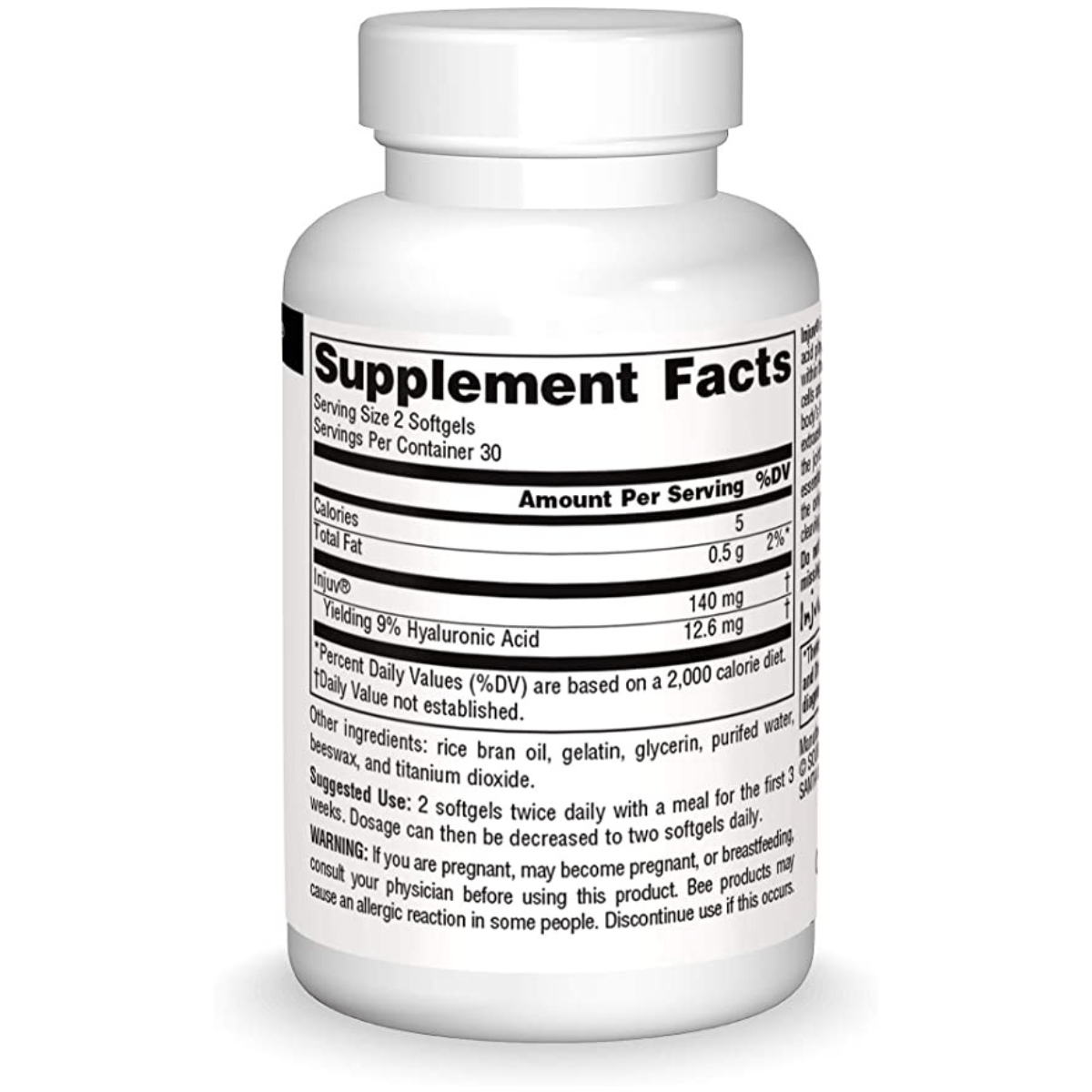 Source Naturals Ácido Hialurónico - 60 Cápsulas Blandas - Haz Tu Pedido