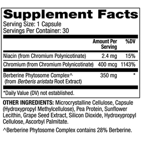 Dr. Mercola Berberina con cromo - 30 Cápsulas - Haz Tu Pedido