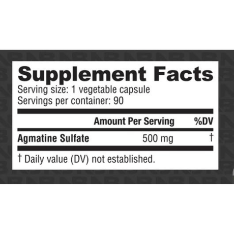NutraBio Sulfato de Agmatina 500 mg - 90 Cápsulas Vegetales - Haz Tu Pedido