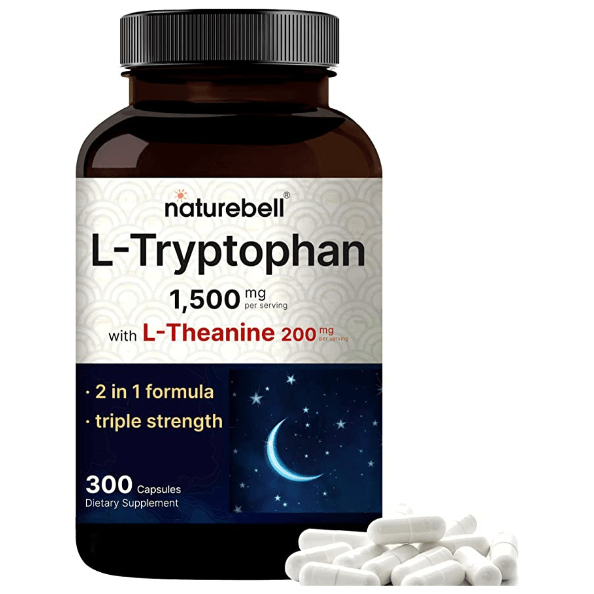 NatureBell L-Triptófano 1500 mg - 300 Cápsulas - Haz Tu Pedido