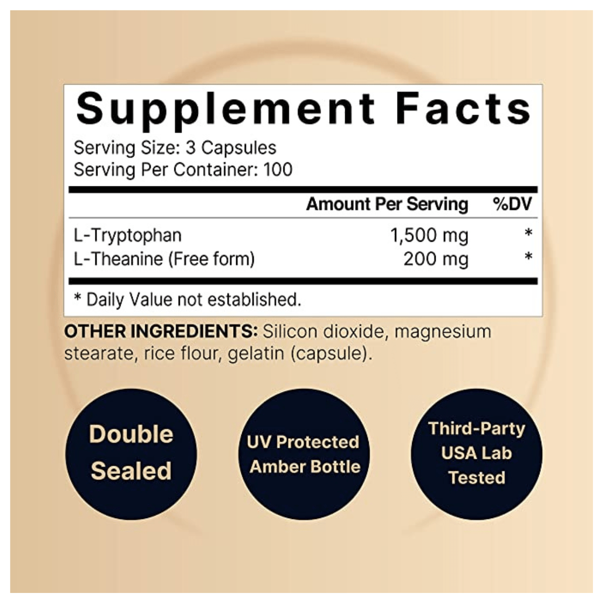 NatureBell L-Triptófano 1500 mg - 300 Cápsulas - Haz Tu Pedido