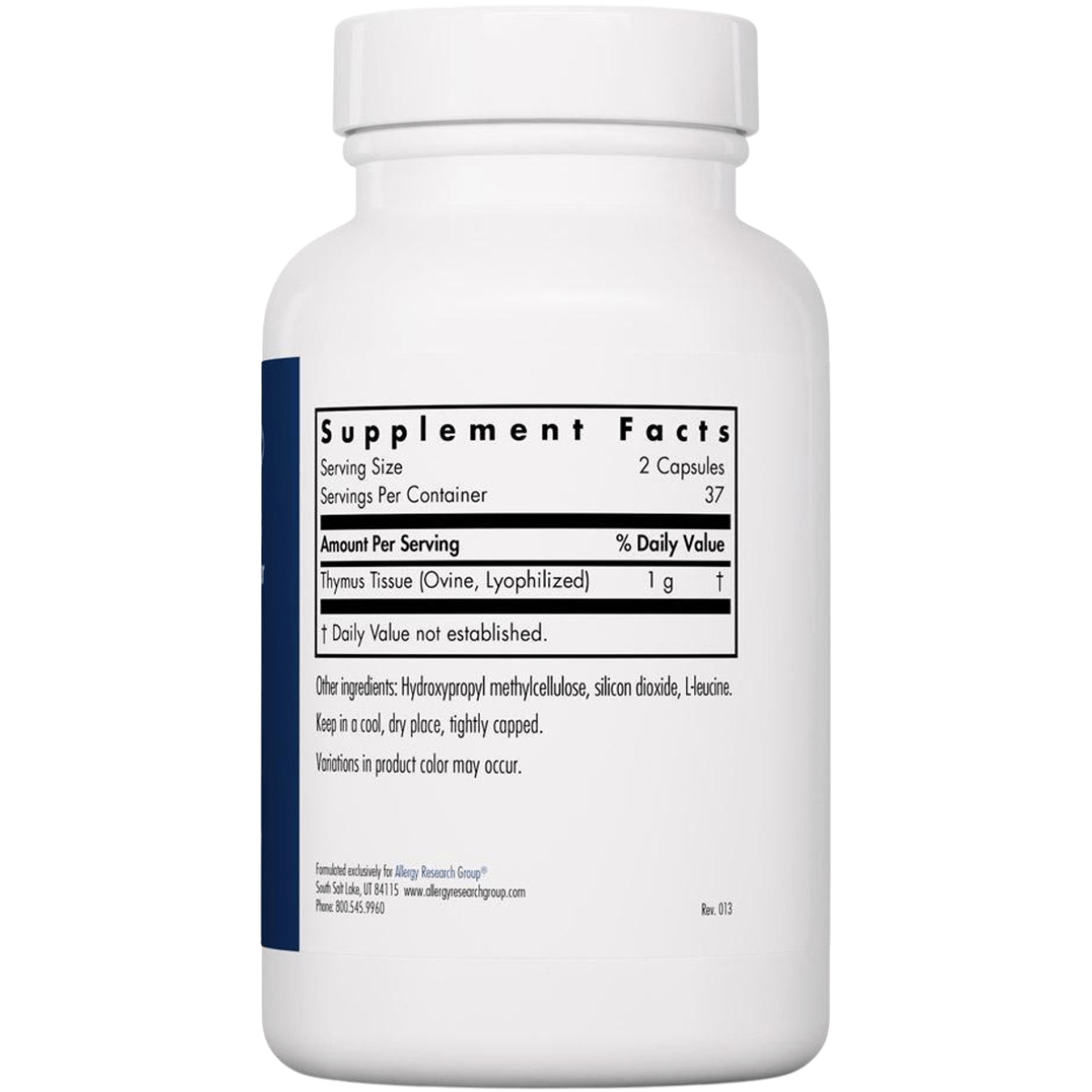 Allergy Research Group Soporte Glandular Timo - 75 Cápsulas Vegetales - Haz Tu Pedido