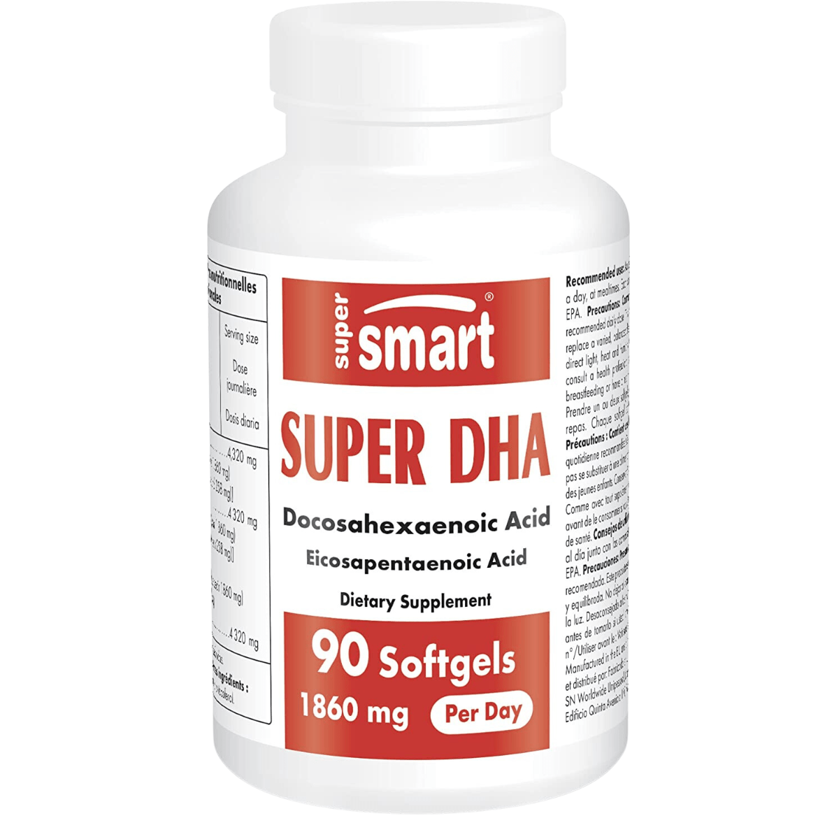 Super Smart Super DHA - 90 Cápsulas Blandas - Haz Tu Pedido