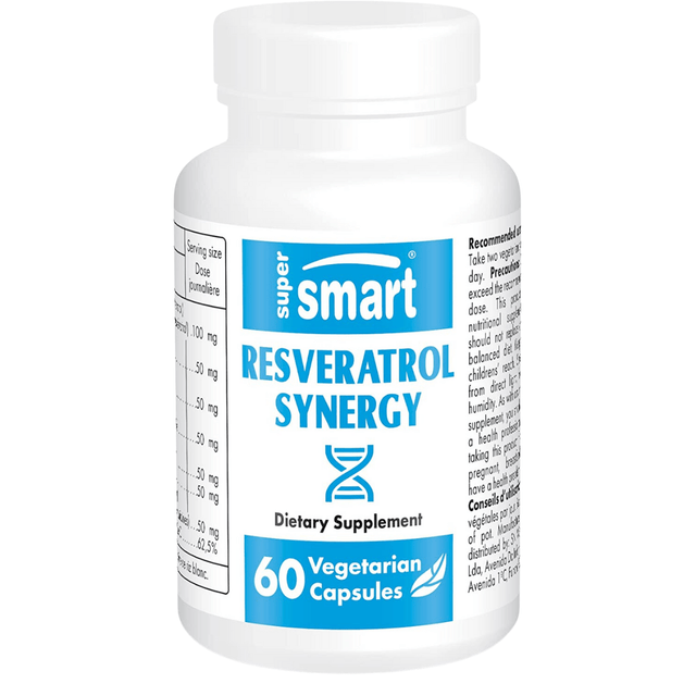 Super Smart Resveratrol Synergy - 60 Cápsulas Vegetarianas - Haz Tu Pedido