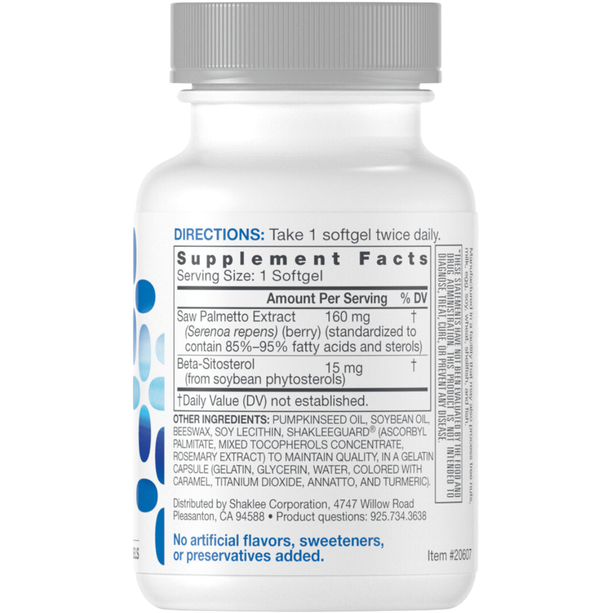 Shaklee Saw Palmetto Complex - 60 Cápsulas - Haz Tu Pedido