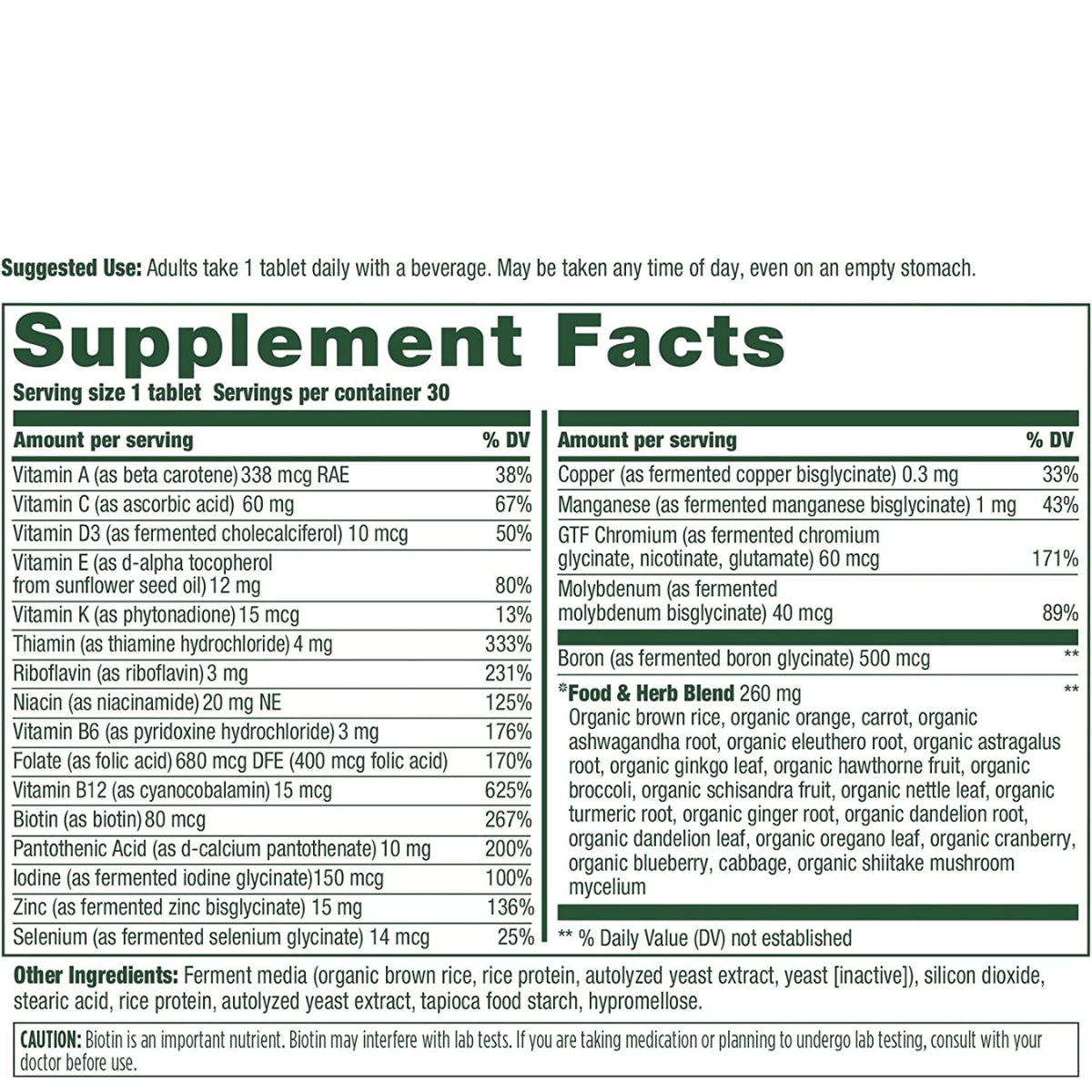 Mega Food Multivitamínico para Hombres 40+ - Haz Tu Pedido