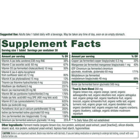 Mega Food Multivitamínico para Hombres 40+ - Haz Tu Pedido