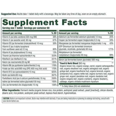 Mega Food Multivitamínico para Hombres 40+ - Haz Tu Pedido