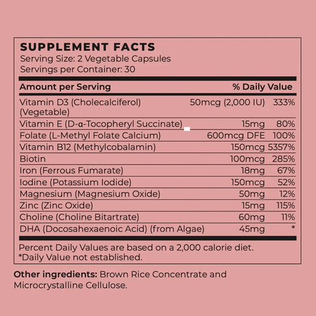 Future Kind Multivitamínico Prenatal - 60 Cápsulas Vegetales - Haz Tu Pedido