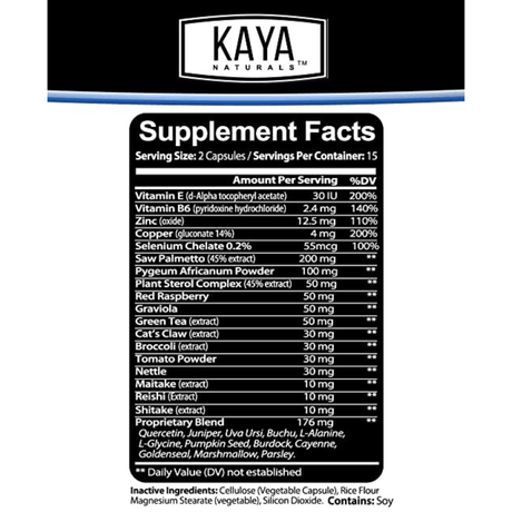 Kaya Naturals Soporte para la Prostata - Haz Tu Pedido