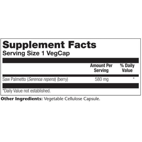 Saw Palmetto 580 mg - Haz Tu Pedido