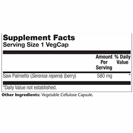 Saw Palmetto 580 mg - Haz Tu Pedido