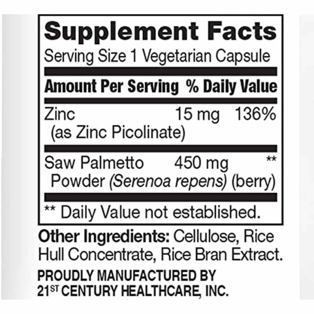 Saw Palmetto 450 mg - Haz Tu Pedido