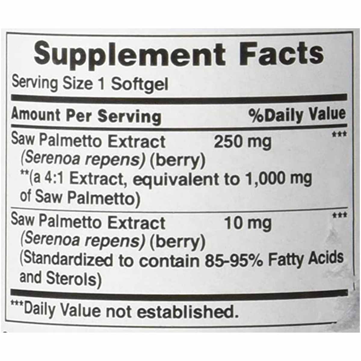 Saw Palmetto 250 mg - Haz Tu Pedido