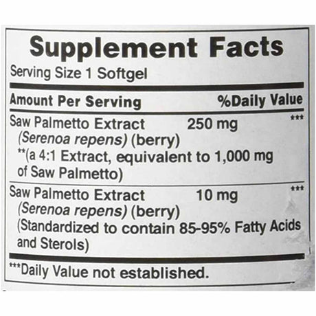 Saw Palmetto 250 mg - Haz Tu Pedido