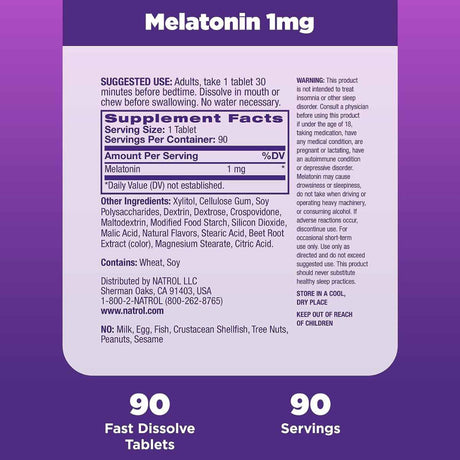 Melatonina - 1 mg - Fresa - Haz Tu Pedido