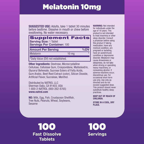 Melatonina 10 mg - Fresa - Haz Tu Pedido
