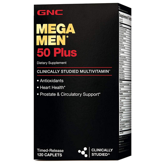 GNC Mega Men 50 Plus - 120 Comprimidos - Haz Tu Pedido