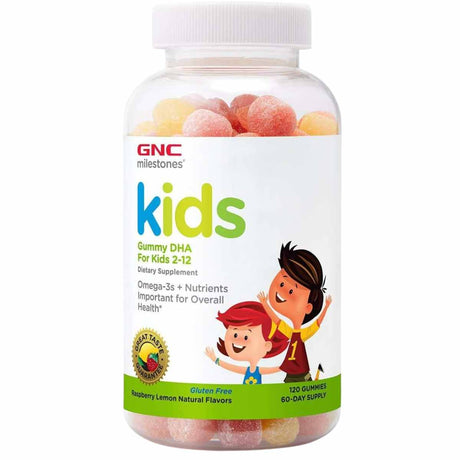 GNC DHA For Kids - Frambuesa Limón - 120 Gomitas - Haz Tu Pedido