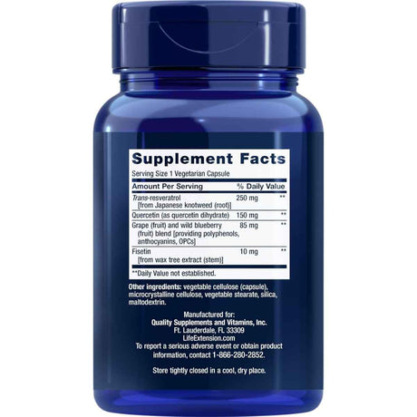 Life Extension - Trans-resveratrol (250 mg - Cápsulas)