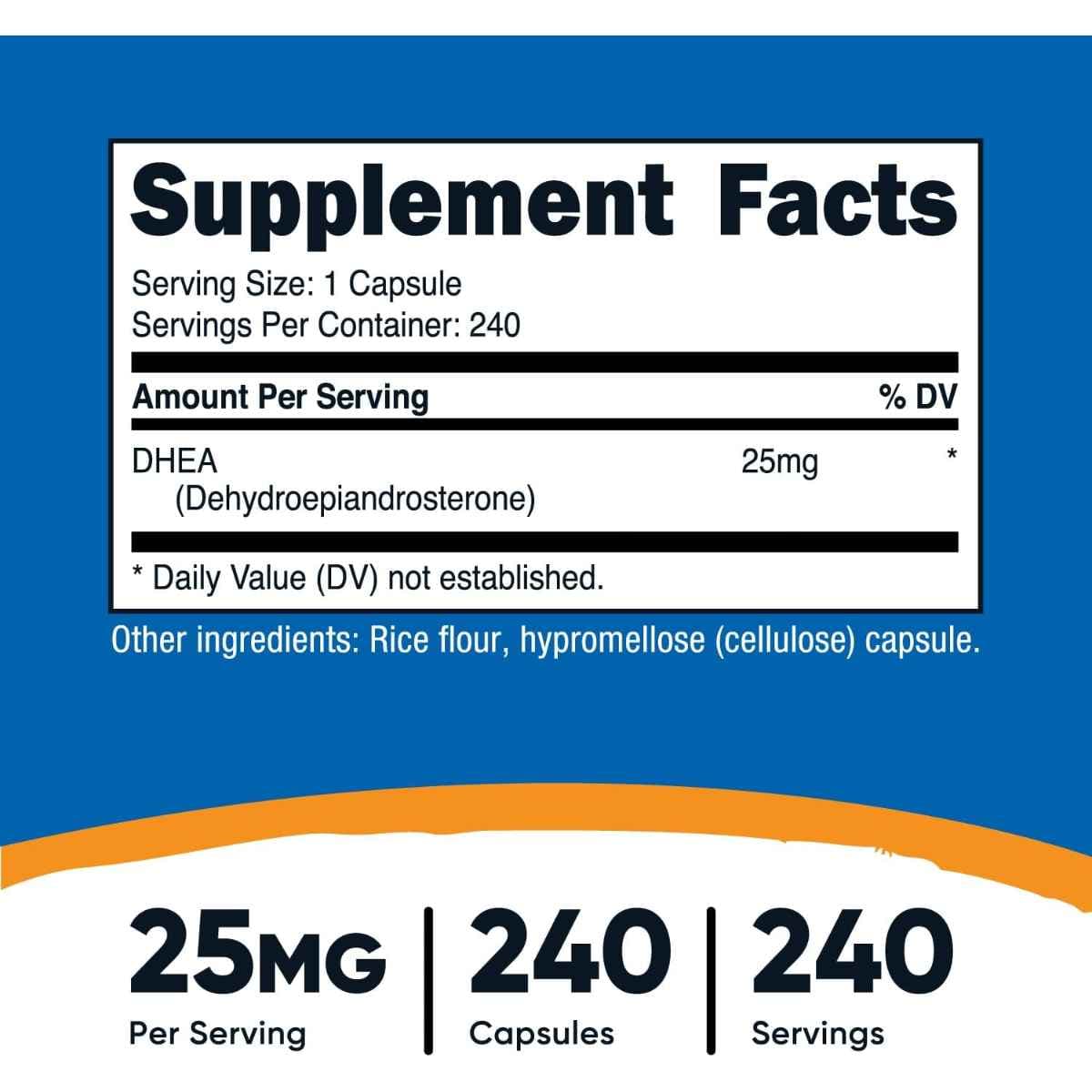 Nutricost - DHEA (25 mg)