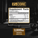 Tabla nutricional del suplemento 5% Nutrition CLA 3600 90 cápsulas blandas