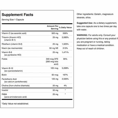 Complejo vitamina B - 100 Cápsulas - Haz Tu Pedido