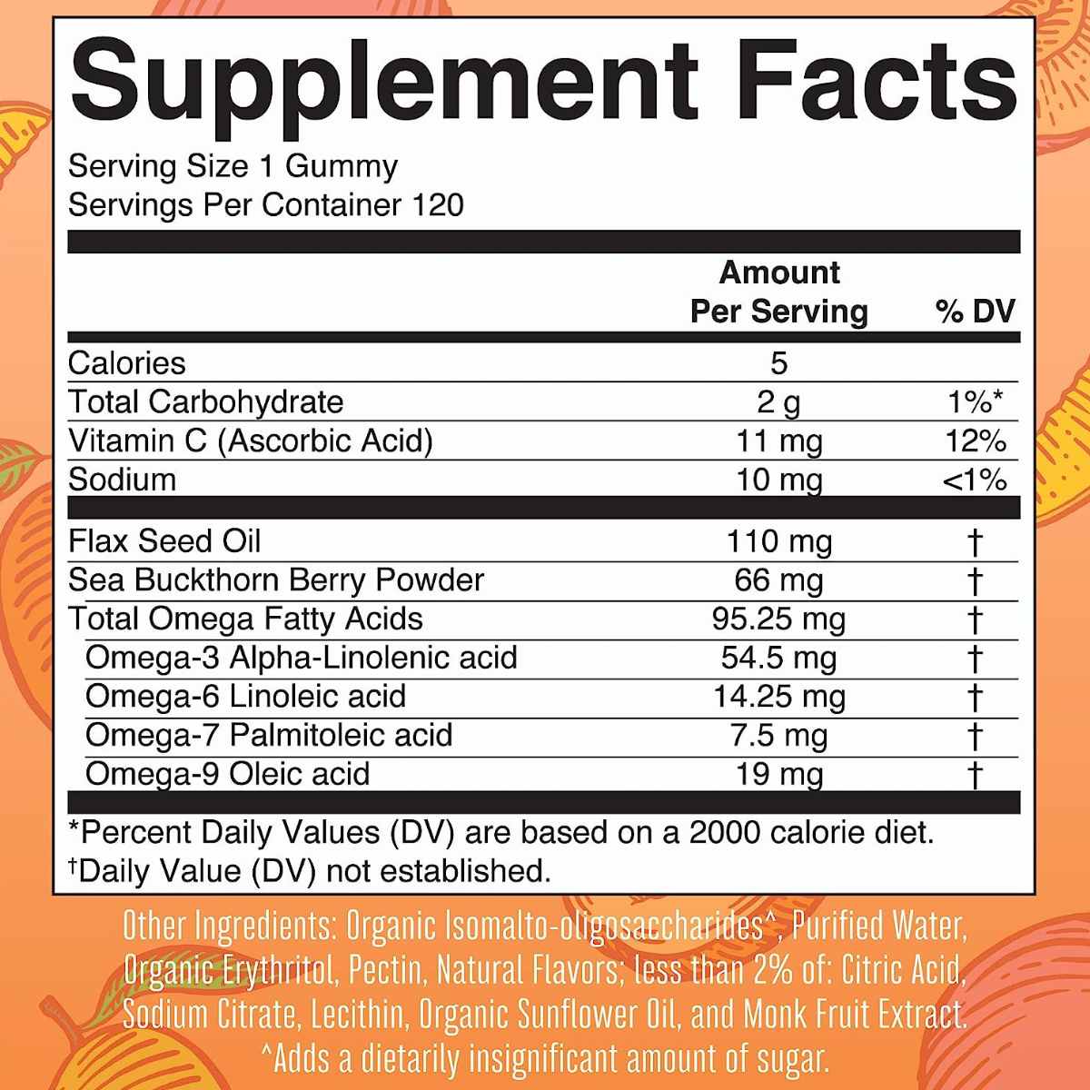 MaryRuth Organics Omega 3-6-7-9 - 120 Gomitas - Haz Tu Pedido