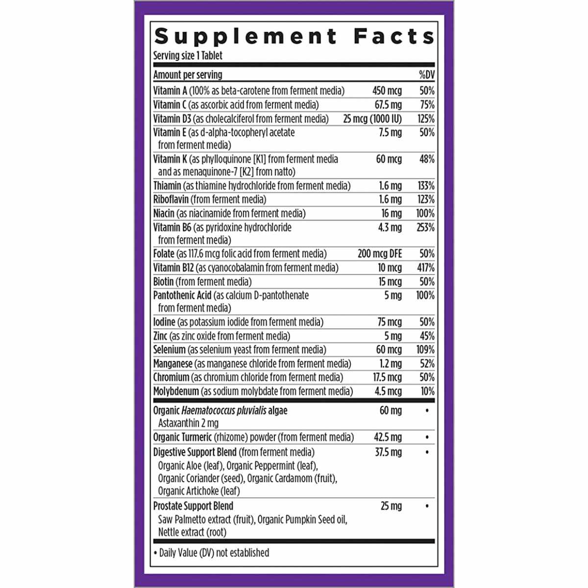 Multivitamínico para Hombres 55+ - Haz Tu Pedido