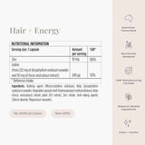 JSHealth - Fórmula Cabello y Energía con Yodo y Zinc (10 mg Zinc)